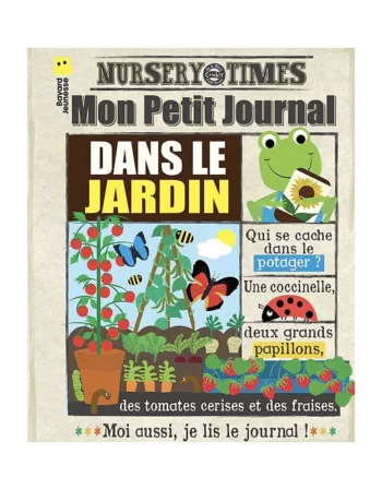 livre bébé en tissu - dans le jardin