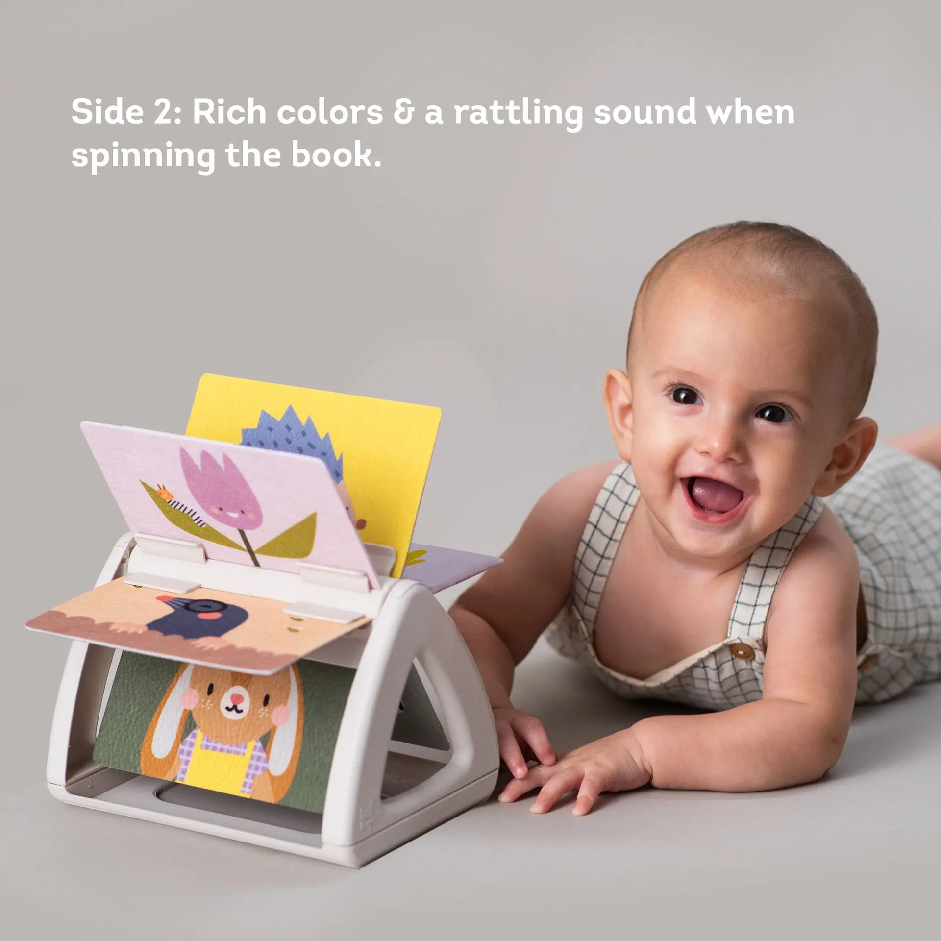 Tummy time spinning book #3