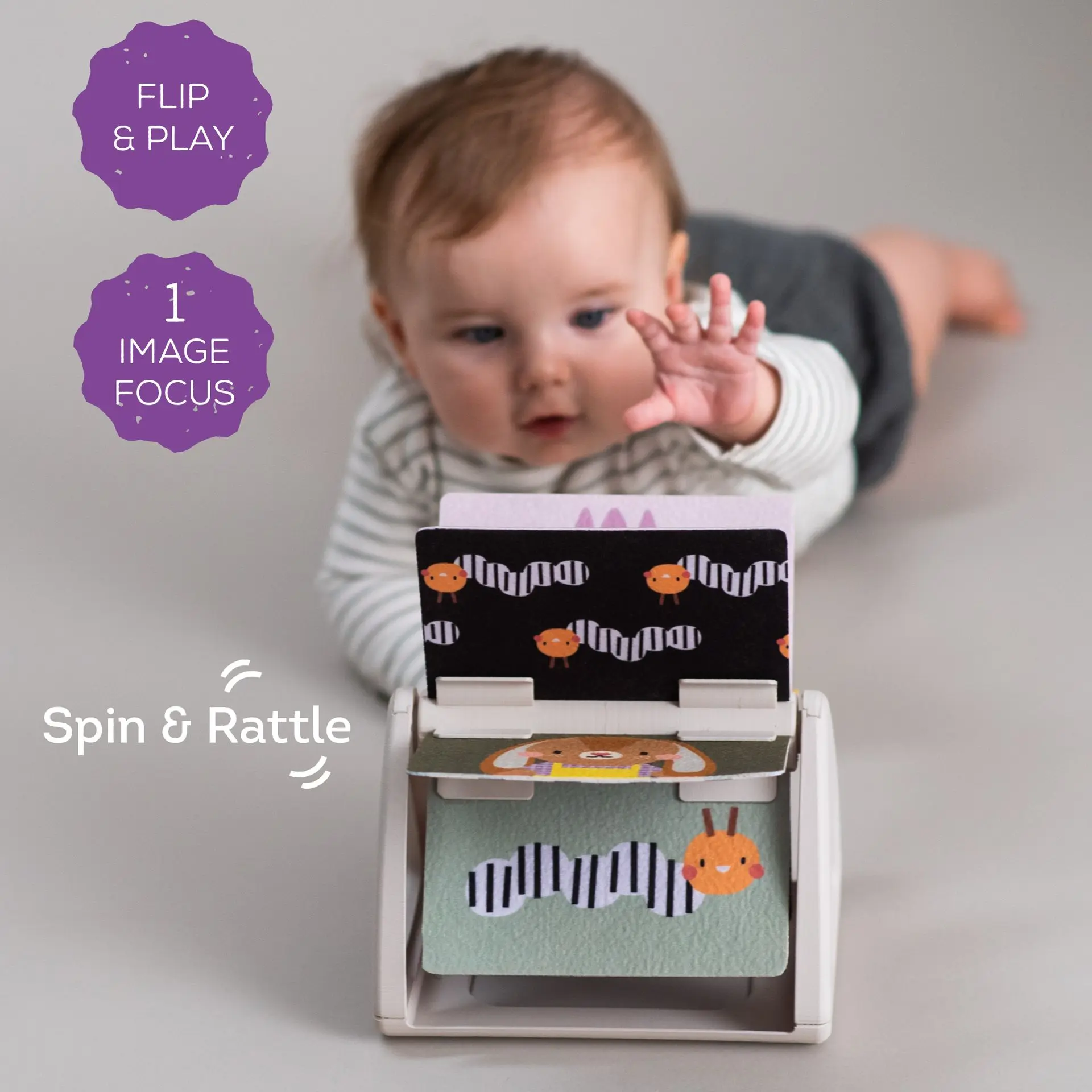 Tummy time spinning book #4