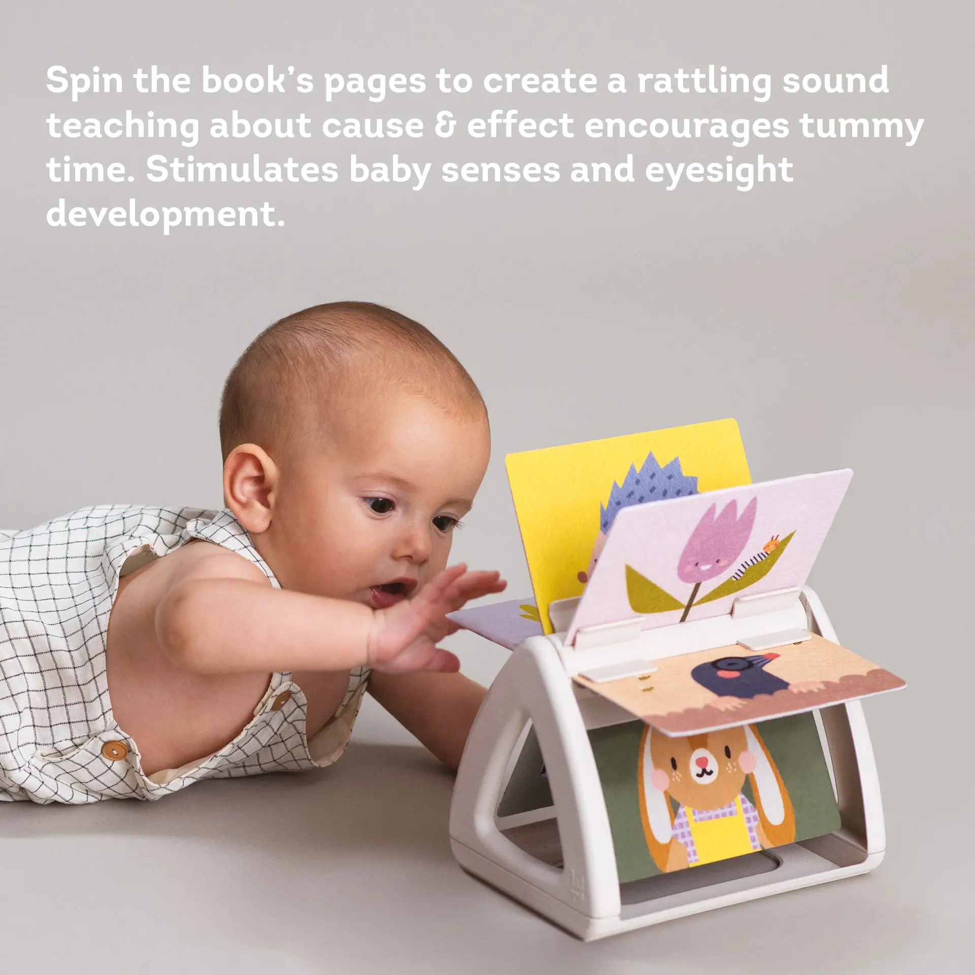 Tummy time spinning book #7