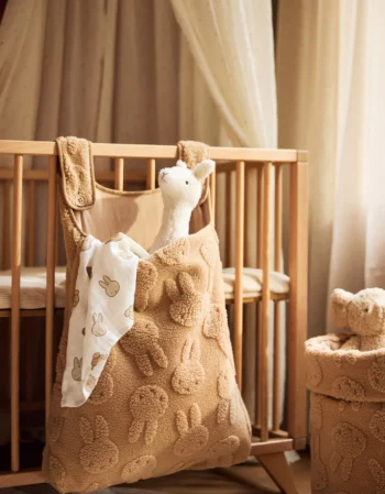 miffy jacquard teddy biscuit - sac de rangement