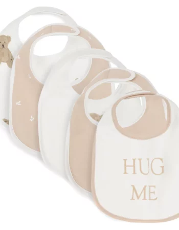 Teddy bear / harvest - pack de 5 bavoirs