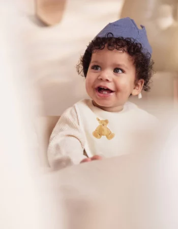 Teddy bear / harvest - pack de 5 bavoirs