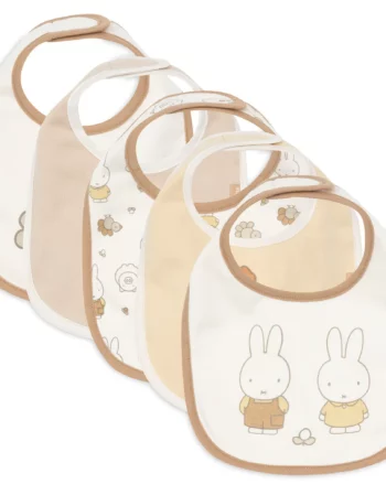 Miffy family farm - pack de 5 bavoirs