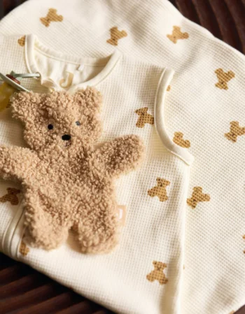 little waffle & teddy bear - gigoteuse naissance jersey
