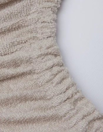 ivory & nougat - pack de 2 housses matelas à langer éponge