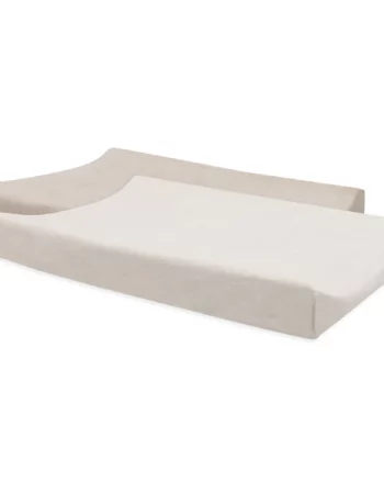 oatmeal & sand - pack de 2 housses matelas à langer éponge