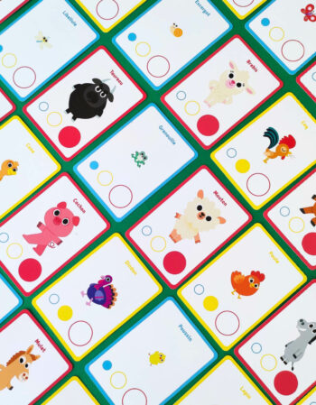 jeu de cartes - mon premier jeu de bataille - à la ferme