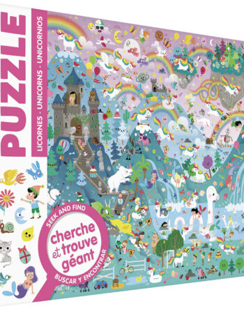 puzzle - cherche et trouve - licornes