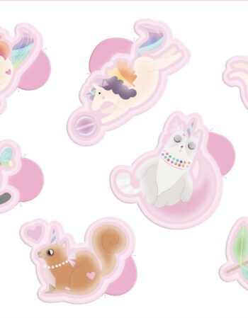 ma pochette de 100 gommettes - licornes