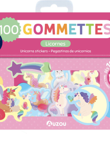 ma pochette de 100 gommettes - licornes