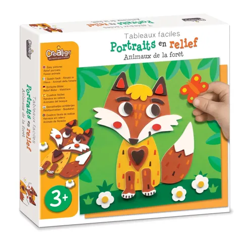 Portraits en relief – Animaux de la forêt