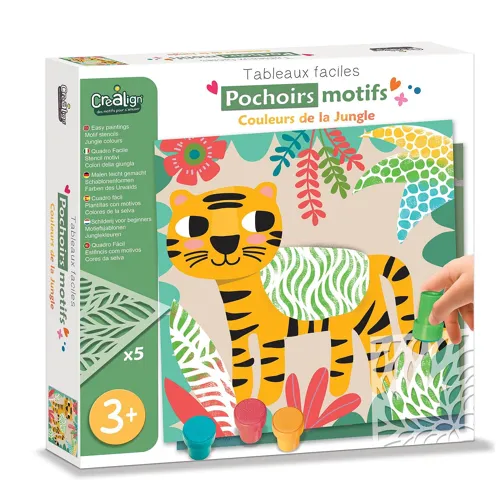pochoirs motifs – couleur de la Jungle