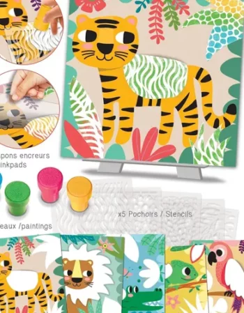 pochoirs motifs - couleur de la Jungle