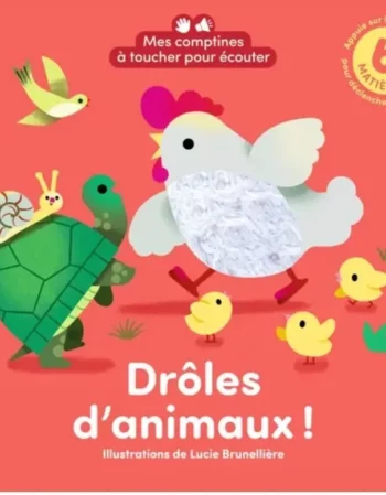 livre à toucher et sonore - les drôles d'animaux