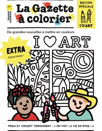 livre bébé en tissu - gazette à colorier