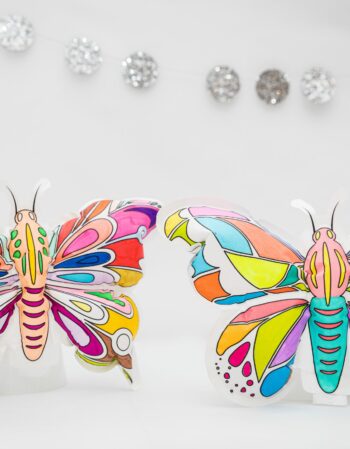 coloriages gonflables - 2 papillons