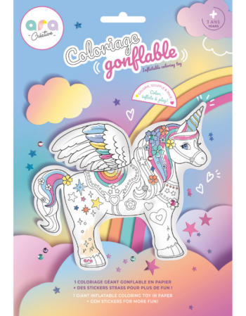 coloriages gonflables - licorne géante