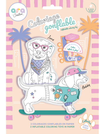coloriages gonflables - coll dogs